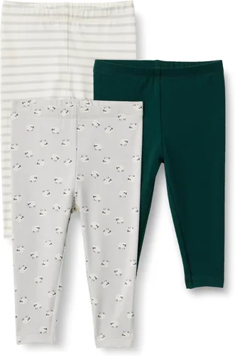 Vista 10 de Amazon Essentials x Sofia Grainge - Leggings unisex de algodón transpirable hasta el tobillo, paquete de 3 Azul / Rayas