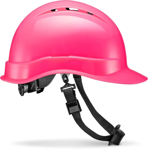 Vista 12 de Casco de seguridad con diseño de fibra de carbono y ala completa Pyramex, ajustable, tienda Acerpal