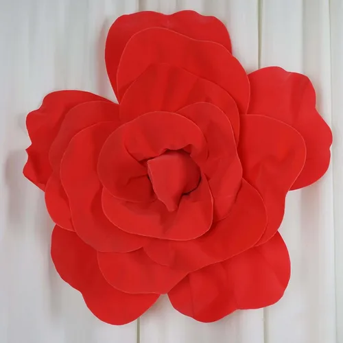 Vista 13 de Efavormart - Rosas de espuma 3D grandes para decoración de bodas, paquete de 4 flores artificiales de 12 pulgadas, color oro rosa, ramo de bricolaje