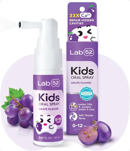 Vista 8 de LAB52 Caja de Regalo de Spray Oral para Niños, Ayudante de Pasta de Dientes para el Cuidado Oral Diario y Aliento Fresco, Aprobado para Niños