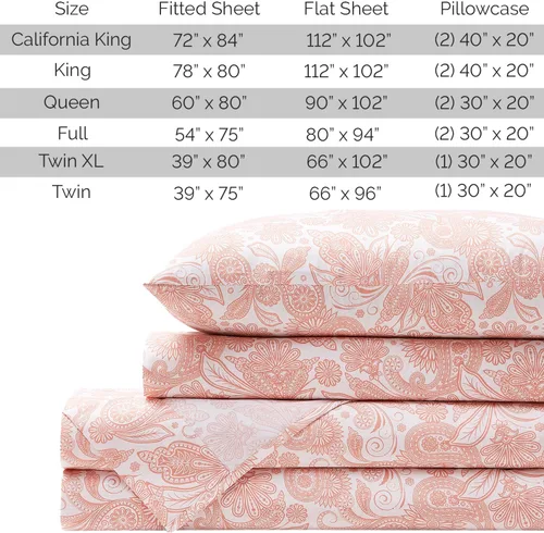 Vista 88 de Southshore Fine Living, Inc. Colección Winter Brush, juego de sábanas de 3 piezas para cama individual, sábana bajera con bolsillo profundo de 14