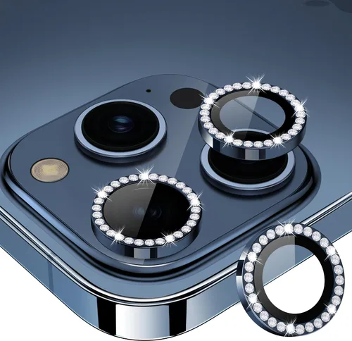 Vista 74 de Protector de lente de cámara para iPhone 15 Pro/iPhone 15 Pro Max, anillo de metal individual, dureza 9H, protector a prueba de arañazos, accesorios