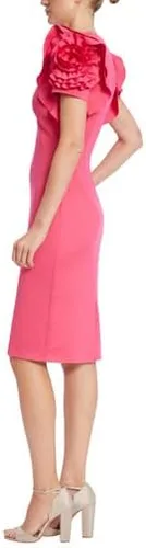 Vista 3 de Badgley Mischka Funda con mangas rosetas con volantes