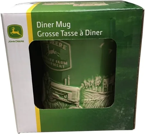Vista 2 de John Deere - Taza de comedor con equipo de granja de calidad