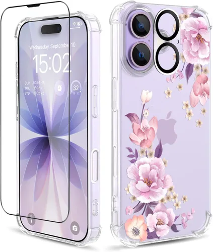 Vista 108 de Funda para iPhone 13 y iPhone 14 (6.1 pulgadas), funda protectora delgada de poliuretano termoplástico suave a prueba de golpes, bonito