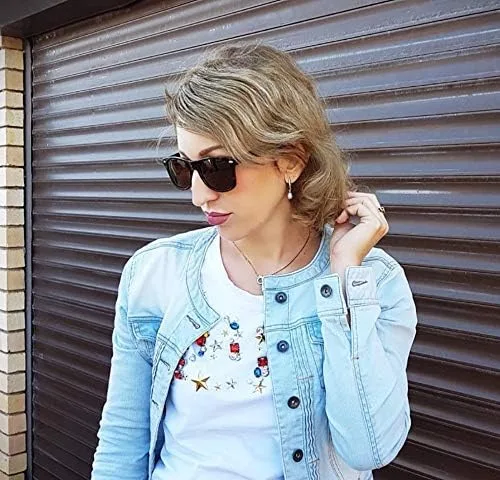 Vista 6 de FEISEDY Gafas de sol polarizadas retro para mujer, gafas de sol clásicas de los años 80, gafas de sol de moda UV400 B1858