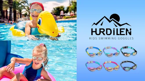 Vista 7 de gafas de natación para niños con pinza para la nariz, tapones para los oídos, puente de nariz para niños de 3 a 15 años