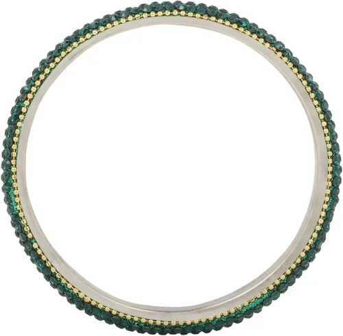 Vista 9 de Efulgenz Rhinestone Bangle Bracelet CZ Crystal Bridal Wedding Party Bracelet Indian Bangle Set Fashion Jewelry for Women (2 Pcs)