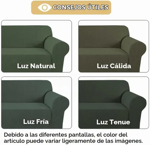 Vista 3 de H.VERSAILTEX Funda elástica para sofá, fundas suaves para muebles de 3 cojines, con tela jacquard gruesa a cuadros con parte inferior elástica, sofá