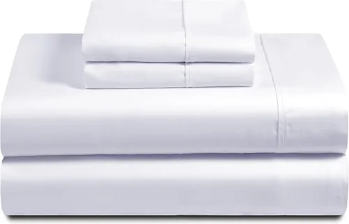 Vista 6 de Juego de 4 sábanas de tamaño Queen con parte superior flexible de cabeza dividida para cama ajustable, 800 TC-100% algodón, juego de 4 piezas
