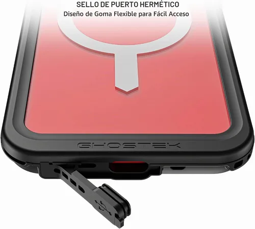 Vista 5 de Ghostek Nautical Slim - Funda delgada impermeable para Apple iPhone 15 Plus - Protector de pantalla y lente de cámara integrado, compatible