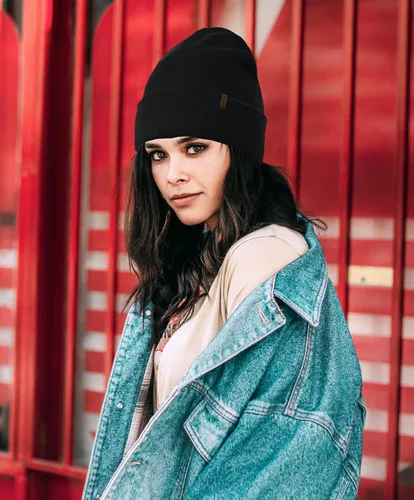 Vista 4 de Gorro para hombres y mujeres, tejido con puños, holgado, cálido, para uso diario, unisex, regalos para hombres, mujeres, novio