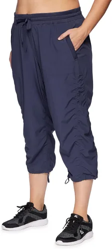 Vista 14 de RBX Pantalón capri tejido ligero con cordón para mujer, talla grande