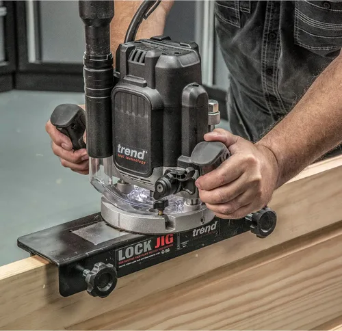 Vista 7 de Kit de plantilla de cerradura Trend para fresar rebaje de placa frontal y mortaja, LOCK/JIG