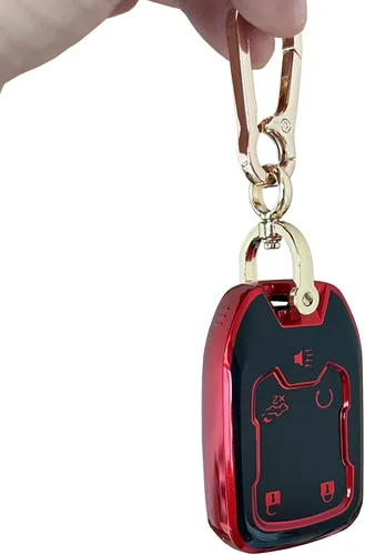 Vista 4 de Funda para Llavero GMC Carcasa de Llavero TPU Protector de Carcasa Control Remoto sin Llave Soporte para Llave Inteligente Compatible con GMC Acadia