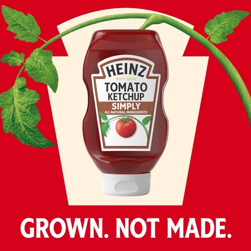 Vista 4 de Heinz Simply Tomate Ketchup, botella de 19 onzas