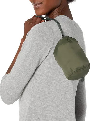 Vista 4 de Tienda Essentials - Chaleco para mujer, ligero, impermeable y fácil de guardar