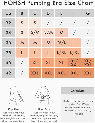 Vista 7 de HOFISH Seamless Hands Free Pumping Bra Support Maternity & Nursing Bras Full Bust Breastfeeding Bras