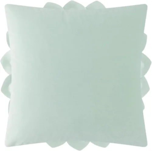 Vista 2 de OiseauVoler Fundas de almohada decorativas con flores 3D de 18 x 18 Verde manzana