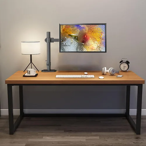 Vista 6 de Suptek Soporte para monitor LED LCD de escritorio resistente, totalmente ajustable para 1 / una pantalla de hasta 27 pulgadas Negro