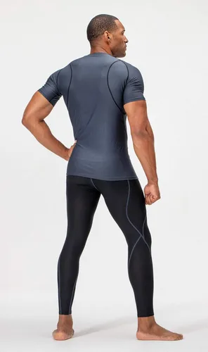 Vista 3 de Devops - Camisetas de compresión para hombre 2 3 unidades manga corta camiseta base para entrenamiento