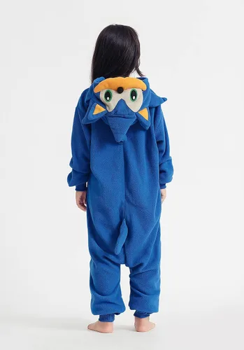 Vista 3 de OGUDEAL Kids Sonic Onesie Halloween Sonic The Hedgehog Cosplay Costume Boys Cartoon Animal Jumpsuit One Piece Outfit Zipper
