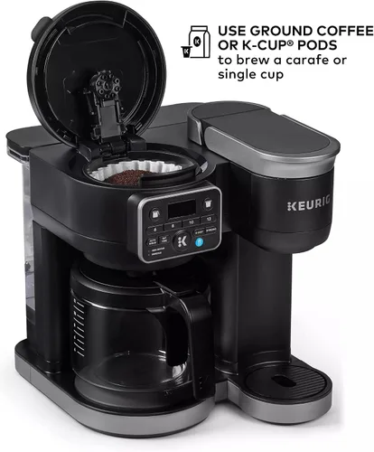 Vista 5 de Keurig KD5600 K-Duo - Cafetera caliente y helada de una sola porción y jarra, depósito de 72 onzas, tecnología MultiStream (Gen 2), negro (renovado)