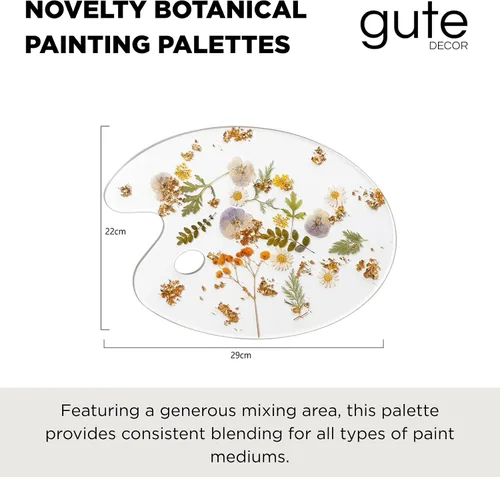 Vista 2 de Paletas de pintura botánica, artista de GUTE – Bandeja de pintura colorida para artistas de mezcla de colores, artistas, estudiantes y perfecto