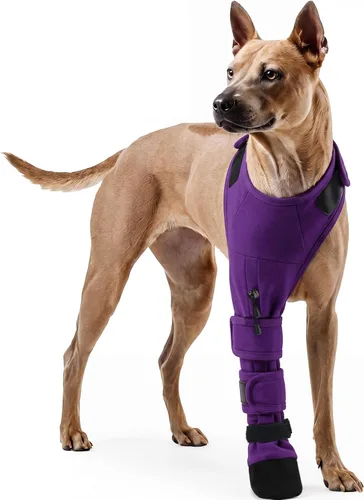 Vista 14 de ROZKITCH Protector de heridas de patas de perro, protectores de patas de Púrpura
