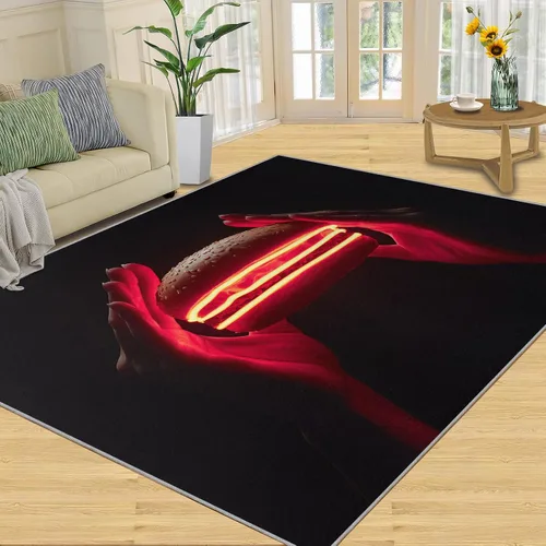 Vista 21 de Cyberpunk Rugs for Bedroom, Neon Head Area Rug, Neon Art Rugs for Living Room, Indoor Non-Slip Rug, Machine Washable Carpet for Front Entrance Floor