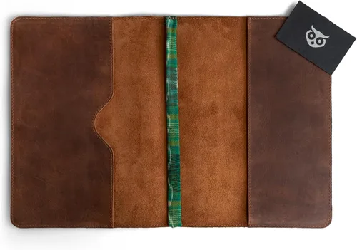 Vista 5 de Hide & Drink, Journal Cover Compatible with Moleskine XL (7.5 x 9.75 in) with Strap, Refillable Case, Personal Planner, Full Grain Leather, Handmade
