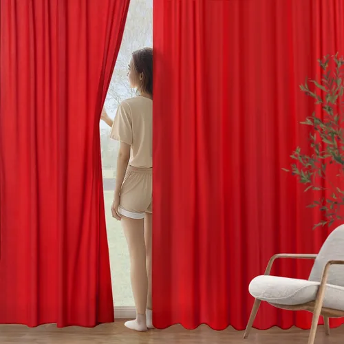 Vista 19 de MIULEE Burnt Orange Fall Semi Sheer Privacy Curtains 2 Panels 52W x 96L Naranja quemado