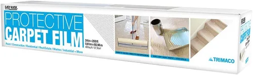 Vista 8 de Trimaco Easy Mask - Película protectora para alfombras, 2 mil, 24 pulgadas x 50 pies