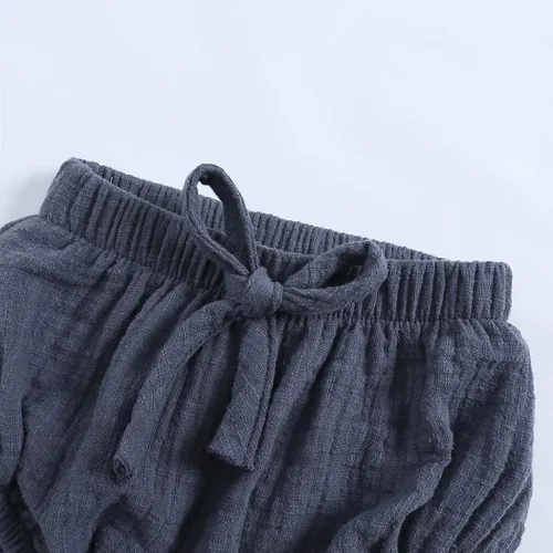 Vista 5 de MYGBCPJS Conjunto de 2 piezas de camiseta + pantalones cortos de algodón para bebés y niñas