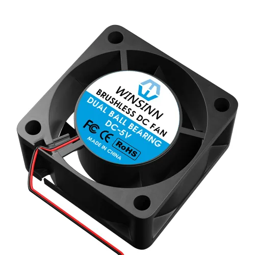Vista 5 de WINSINN Ventilador de 1.575 in y 5 V, rodamiento de bolas dual 7000 RPM, 4020, silencioso reemplazo del ventilador para impresora 3D/DVR/electrónica