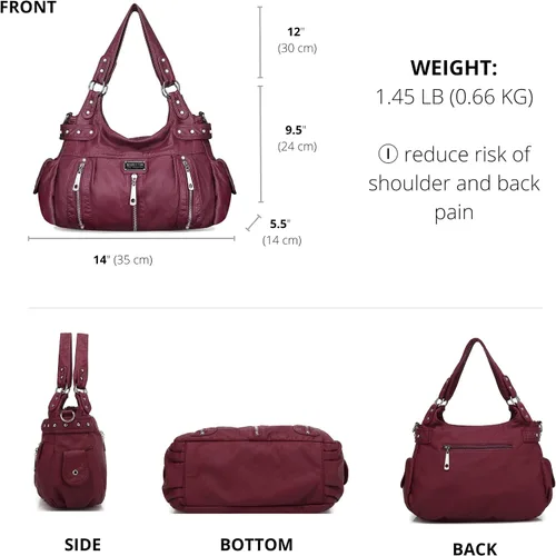 Vista 3 de Scarleton Bolso de mano para mujer, monederos para mujer, bolsos de hombro para mujer, H1292