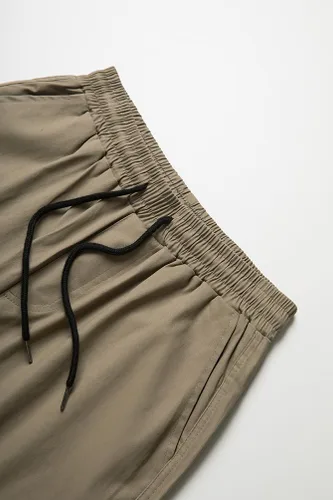 Vista 5 de THWEI Pantalones cargo para hombre, pantalones deportivos casuales de algodón, holgados, rectos