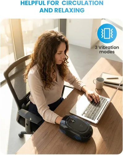 Vista 8 de COMFIER Masajeador inteligente de manos, control de aplicación, masaje de manos con calor y compresión, masajeador para artristis, túnel carpiano