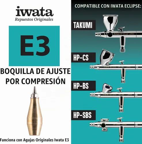 Vista 2 de Iwata Eclipse Cs/Bs/SBS Boquilla 0.014 in