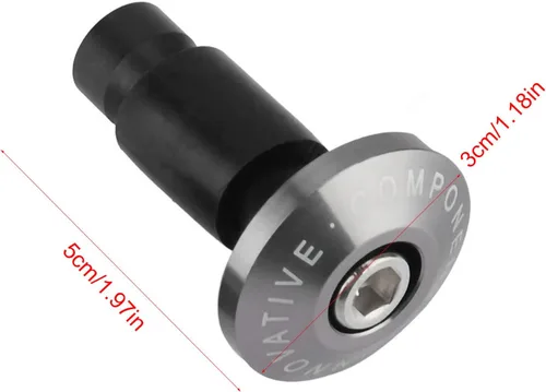 Vista 4 de Acouto Tapones para el extremo de la barra de la motocicleta, 0.866 in, 7/8 pulgadas, tapón deslizante para manillar de motocicleta, anti vibración