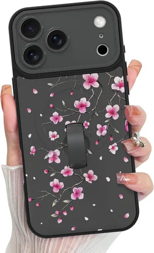 Vista 90 de KANGHAR Compatible con iPhone 17 Pro Case Spot Pattern - Negro Mancha rosada negra