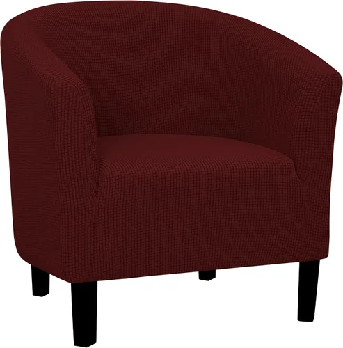 Vista 16 de Easy-Going Funda elástica para sillón de club de 1 pieza, funda para sofá de bañera de barril, protector de muebles, funda de sofá jacquard