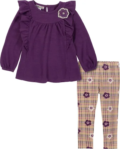 Vista 12 de Kids Headquarters Conjunto de leggings de 2 piezas para bebé niña Rubor de gamuza/estampado