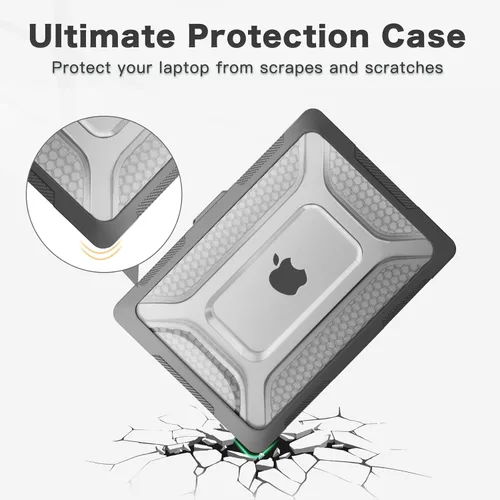 Vista 3 de MOSISO Funda compatible con MacBook Air de 13 pulgadas 2026-2022 M5 A3449 M4 A3240 M3 A3113 M2 A2681, funda rígida resistente con protección contra
