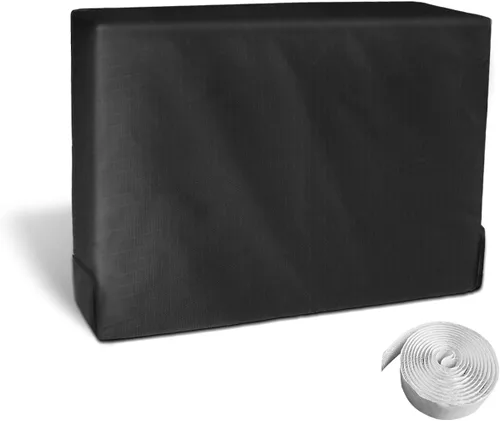 Vista 9 de Cubierta impermeable y aislada para aire acondicionado interior para unidad de AC de ventana, 17'Wx 13'Hx 3.5'D - Beige
