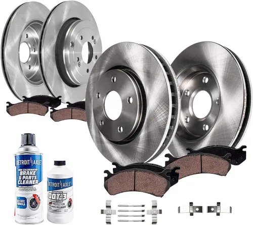Vista 36 de Detroit Axle - Kit de frenos para 2005-2010 Scion TC Rotores de freno de disco delantero y trasero pastillas de freno de cerámica con hardware 2006