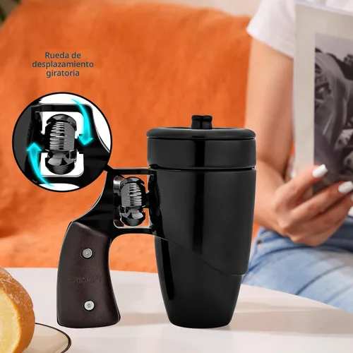 Vista 3 de Taza de pistola Pukomc, taza de café de cerámica, regalos del día del padre para papá, regalos de cumpleaños para hombres y mujeres, taza de café