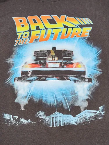 Vista 2 de Universal Men's Back to The Future Vintage Delorean T-Shirt