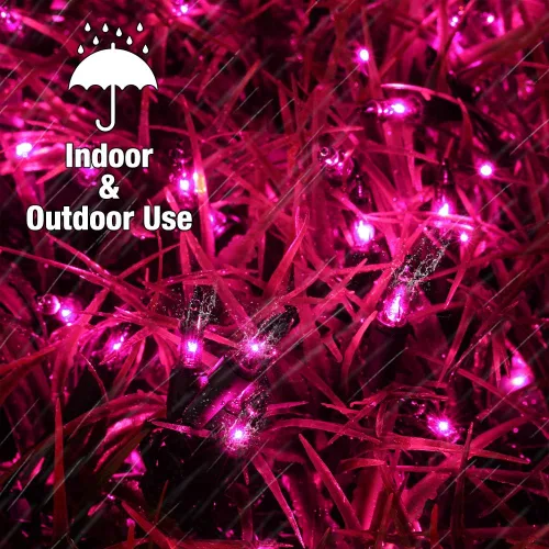 Vista 6 de BRIZLED - 100 unidades de luces de cadena para Halloween Connectable; UL Certified; Black Wire Outdoor Spooky Incandescent Light for Indoor