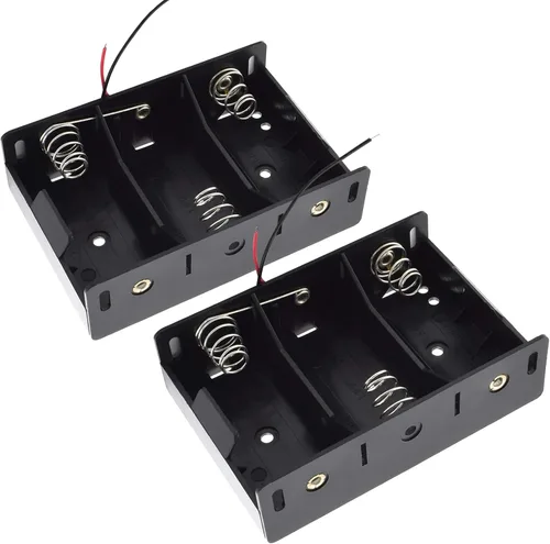 Vista 8 de SDTC Tech Paquete de 2 1 caja de batería de celda C de 1,5 V tamaño C con cables de alambre